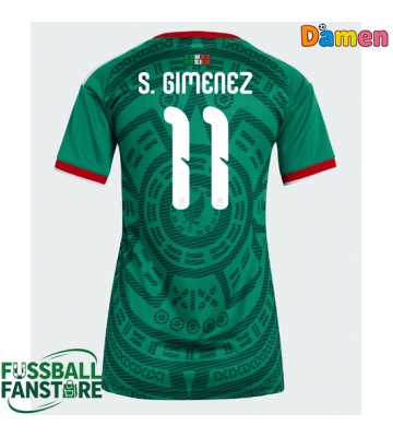Mexiko Santiago Gimenez #11 Replik Heimtrikot Damen WM 2026 Kurzarm